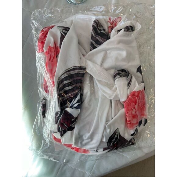 Women Strapless High Waist Slit Asymmetrical Solid Color Beach Maxi Dress NEW - Picture 10 of 10